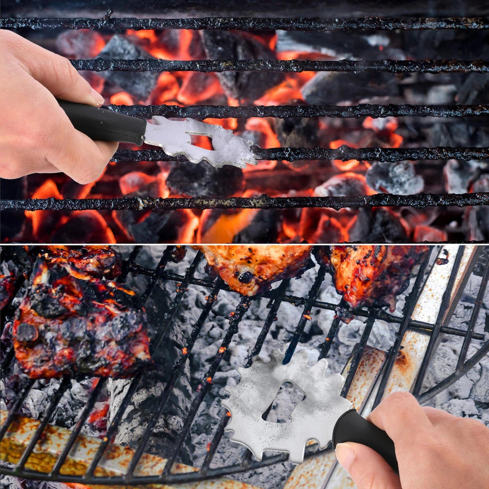 Grill Scraper Portable Metal Bbq Grills Grate Cleaner Cleaning